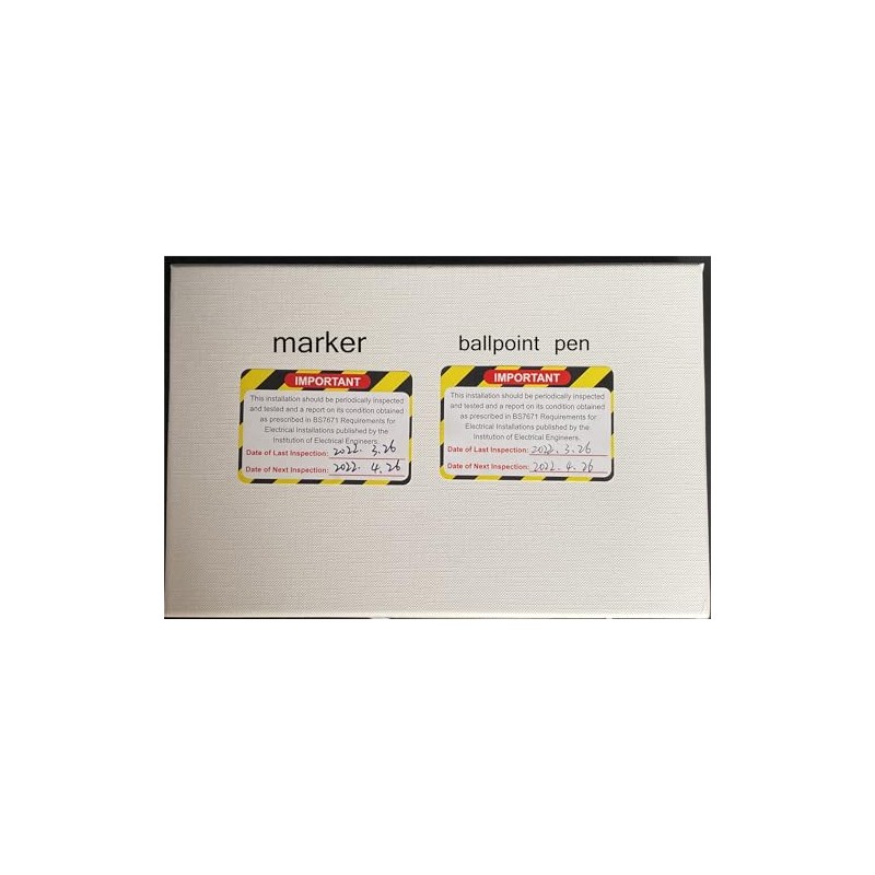100pcs 2x3 inch Important Inspection Record Sticker, Next Inspected Electrical