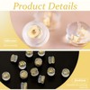 20 Pcs Locking Earring Backs, 18K Gold Silicone Replacement for