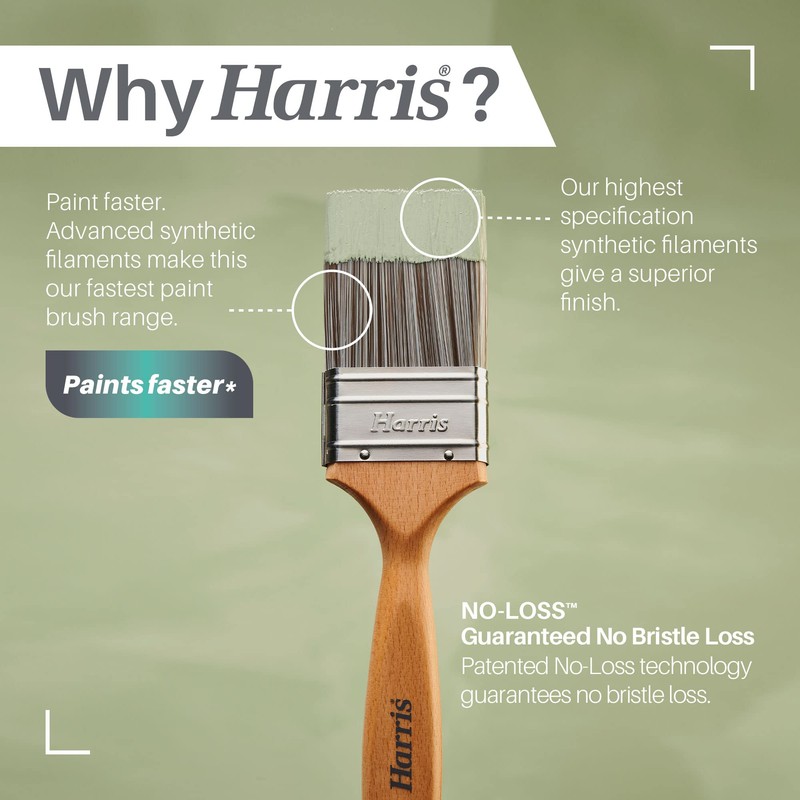 Harris Ultimate Walls & Ceilings Flat Paint Brushes | 3