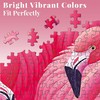 Graphinee Jigsaw Puzzles for Adults 1000 Pieces, Pink Flamingo Puzzles,