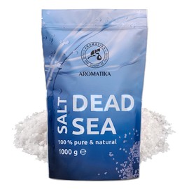 Bath Salt with Dead Sea Salt 1kg (zipper) - 100% Pure and Natural - Dead Sea Salts 1000g - Body Care - Best Benefits for Good Sleep - Beauty - Bathing - Body Care - Wellness - Relax - Spa