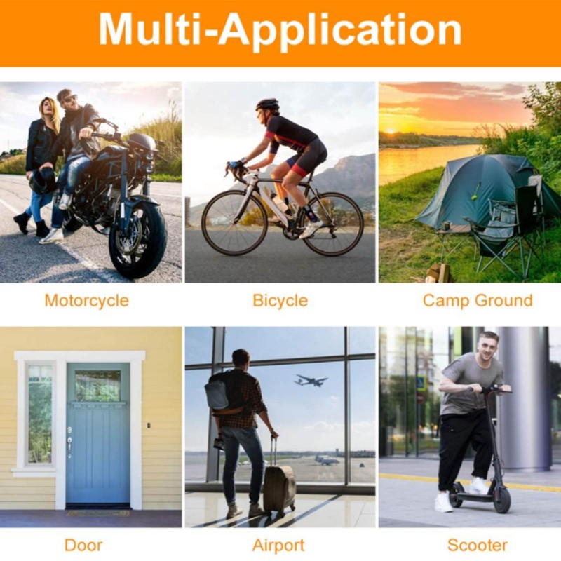 115dB Motorcycle Security Alarm Anti Theft Vibration Motion Sensor 3