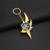 MTUERANC Keychain, Genshin Impact Vision Keychain, God's Eye Keyring, Gold-plated