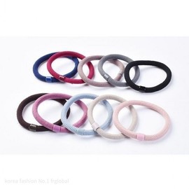 Simple Pastel Color Hair Ties (Sold by the 1P Unit) Pretty Hair Elastic Bands for Ladies, Women / 심플 파스텔 컬러 머리끈 (1P 단위 판매) 숙녀 여자 여성 예쁜 헤어 고무줄
