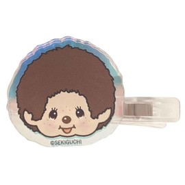 Eye Planning Monchhichi Aurora Acrylic Hair Clip Monchhic-kun H40 x W40mm (Acrylic) 0.3 x 2.2 inches (7 x 55 mm) (Hair Clip) K4101A