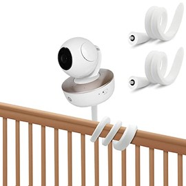 2 Pack Baby Monitor Mount for Motorola Baby Monitor and Most Universal Monitors Camera, Flexible Twist Mount Without Tools or Wall Damage
