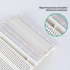 ELEGOO 3PCS 400 tie-Points breadboard, 4 Power Rails for Arduino