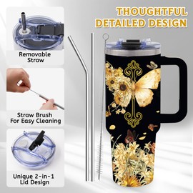 TNASURHUS Christian Gifts for Women, 40oz Tumbler with Handle, Faith Gifts, Encouragement Inspirational Gifts for Women Friends, Christmas Birthday Gifts for Mom, Daughter