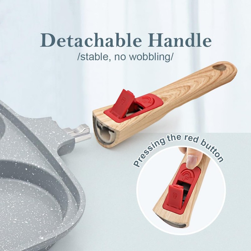 RANX INGST Ceramic Egg Pan with Lid, 10 in Nonstick