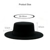 Upstore Wide Brim Fedora Hat Classic Flat Top Panama Hat