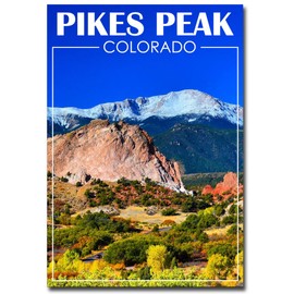 Pikes Peak Colorado Fridge Magnet Size 2.5" x 3.5"