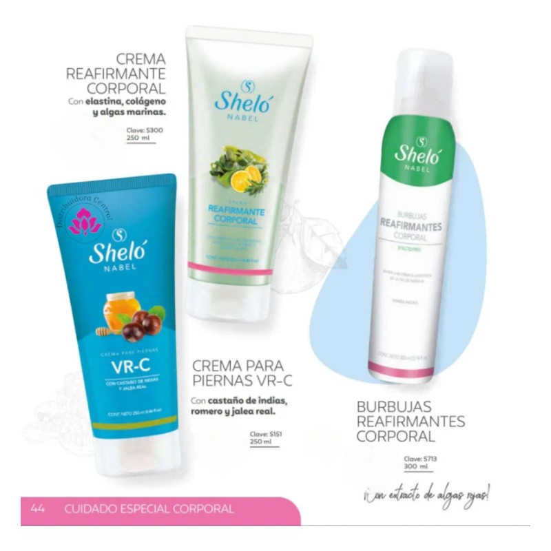 Crema Reafirmante Corporal Shelo Nabel 250ml Piezas