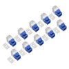50PCS RJ45 Cat5e Unshielded Network Module 180 Degree Punch Free