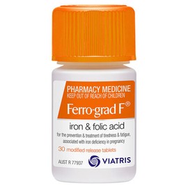Ferro-grad F Iron & Folic Acid 30 Tablets