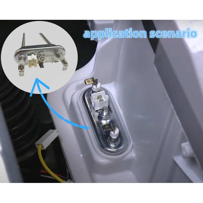 AEG33121501/AEG73309907 Washing Machine Heating Element Thermistor Assembly for LG AP4998472,PS3532212,AEG33121514,AEG33121526,AEG33121528,AH3532212,AE3532212,5301FR1158J,Replacement