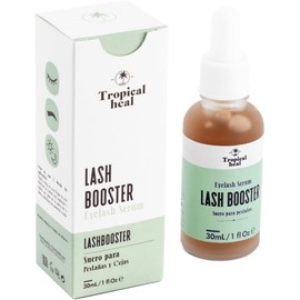 Tropical Heal - Lash Booster Suero Natural para el Crecimiento de Pestañas y Cejas - Tratamiento Nutritivo y Fortalecedor para Pestañas Más Largas y Fuertes - Fórmula con Extractos 100% Naturales, 30 ml