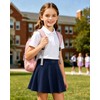 Ekfewou - Faldas deportivas para niñas pequeñas, con bolsillos, Azul