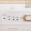 PERFNIQUE Kitchen Canisters, Airtight Canister Sets for Kitchen Counter, Kitchen