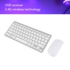 Keyboard Mouse Set 2.4G Wireless 78 Keys USB Thin Etched