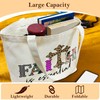Faith Cross Canvas Tote Bag Church Bag, Christian Gifts Appreciation