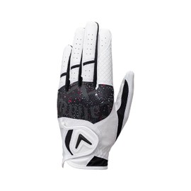 Callaway Gloves GRAPHIC LH WHT/BLK 22 25 (22 cm Left Hand Worn [Right Handed]) White/Black Men's