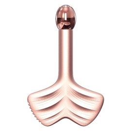 Gua Sha y rodillos faciales de acero inoxidable, rodillo de metal para ojos y cuello, herramientas de masaje facial antienvejecimiento, kit de herramientas faciales Gua Sha (forma de hoja)