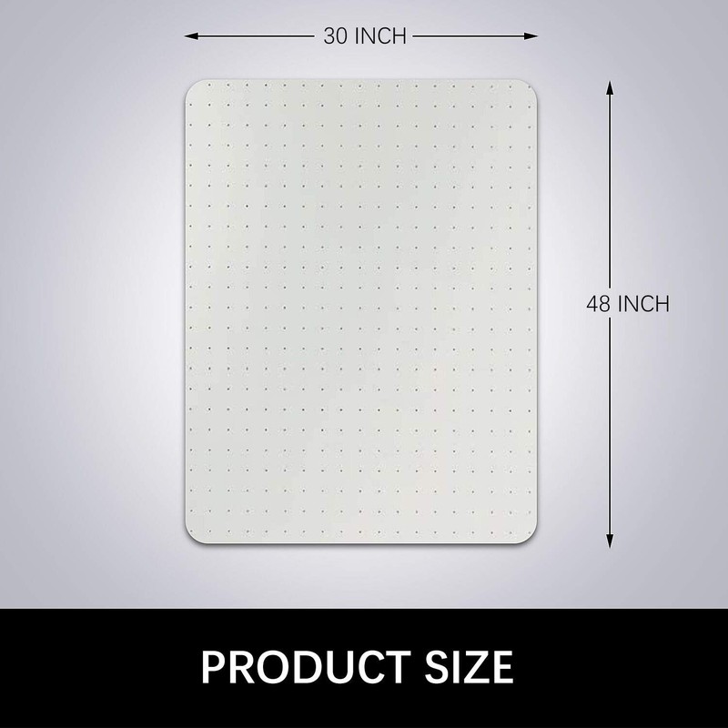 Kuyal Desk Chair Mat for Carpet, 30'' x 48'' Rectangle