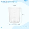 100 Pcs Plastic Graduated Measuring Beakers, 100ml Clear Mixing Cups