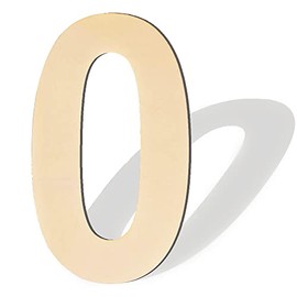 12 Inch Large Blank Wood Number 0 Unfinished Wood Slices Signs Board, Wooden Numbers for DIY Craft Projects, Birthday, Party, Wedding Decorations