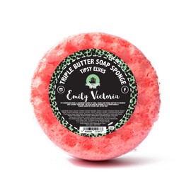 Emily Victoria Triple Butter Soap Sponge - Tipsy Elves Fruity & Sweet Scent 200g, Multicolor