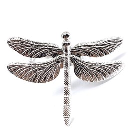qbodp Juego De 12 Servilleteros De Plata,Servilletero Anillo De Libélula De Metal para Bodas,Banquetes,Fiestas,Accesorios De Decoración De Mesa De Cocina para El Hogar,Hebillas para Servilletas