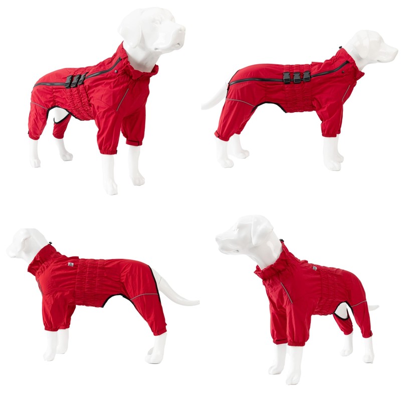 Dogs Waterproof Jacket, Lightweight Waterproof Jacket Reflective Safety Dog Raincoat