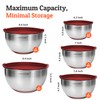 Priority Chef Premium Mixing Bowls With Airtight Lids Set, Thicker