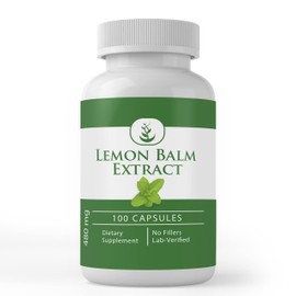 PURE ORIGINAL INGREDIENTS Pure Original Ingredients Lemon Balm Extract (100 Capsules) Always Pure, No Additives Or Fillers