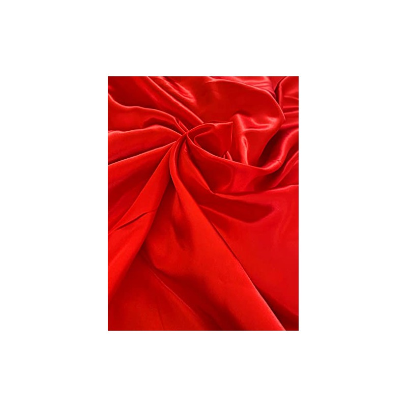 Novato Textiles Silky Satin Liquid Fabric Plain Luxury Craft Dressmaking