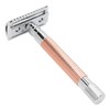 Double Edge Safety Razor Long Handle Zinc Alloy Manual Safety