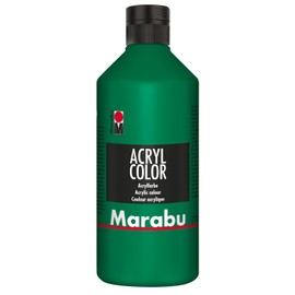 Marabu - Acrylic Paint, Creamy Water Based Acrylic Paint, Quick-Drying, Non-Fading, Waterproof, Apply with Brush and Sponge on Canvas, Paper and Wood, 500 ml