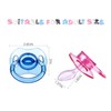 Landofgenie Large Shield Adult Size Pacifiers Bone Shape Transparent Design
