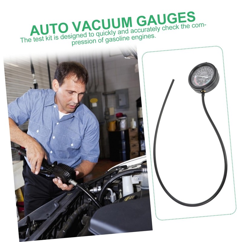 ULTECHNOVO 1set Vacuum Pressure Gauge for Car Maintenance High-performance Auto
