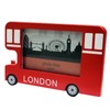 Wooden Bus Photo Frame London England Souvenir Gift 6X4 Inch