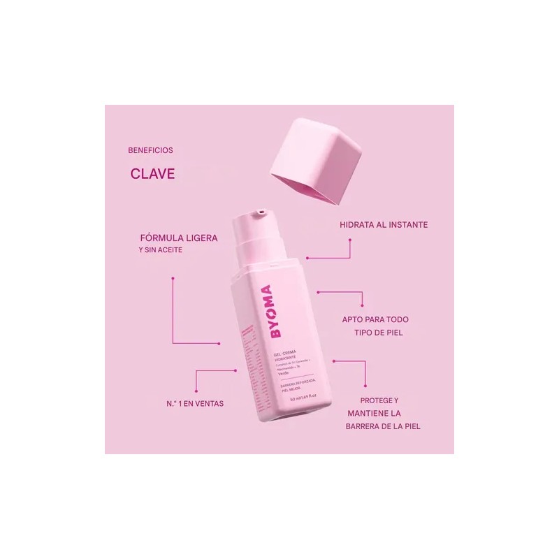 Byoma Crema-gel Hidratante 50 Ml, Humecta Día / Noche Para