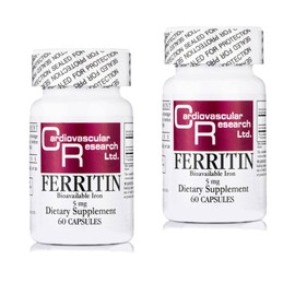 Cardiovascular Research Ferritin - Suplemento de hierro de máxima absorción (2 unidades)