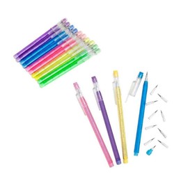 LR Supplies 10 Push Up Pencils Pop Up Pencil with Eraser