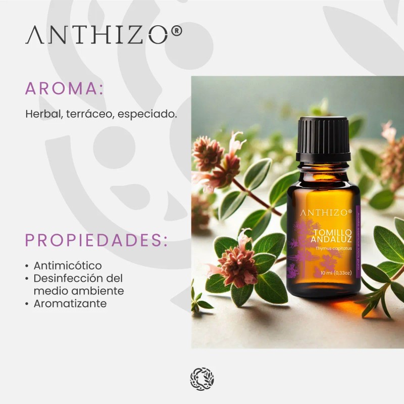 Aceite Esencial De Tomillo Andaluz (thymus Capitatus), 100%