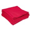 WedDecor Polyester Red Table Napkin for Wedding, Banquet, Party, Home,