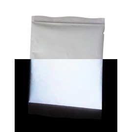 Glow in The Dark Neutral Invisible Strontium Aluminate Glow in The Dark Fluorescent Pigment Powder FREE UV Black Light (White glows WHITE 2oz)