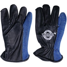 BLUE DEMON Gamechanger Shorties welding gloves, built-in kagan heat shield on pinky, excellent dexterity, premium goat leather construction, extreme heat protection, Large