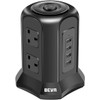 Tower Extension Lead, Vertical Power Strip with 6 sockets and