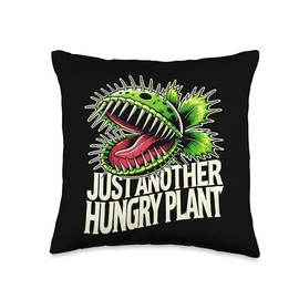 Venus Flytrap Enthusiast Carnivorous Plant Obsession Rare Throw Pillow