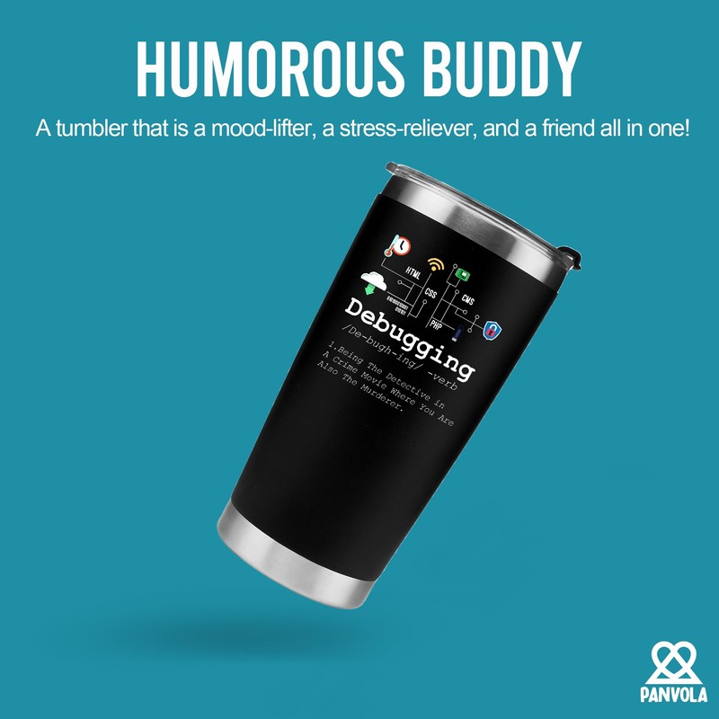 Panvola 'Debugging Definition ' Computer Programmer Student Teacher Geek Coder